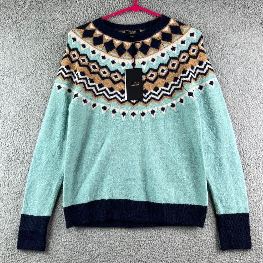 Halogen Multicolor Patterned Sweater - image 1